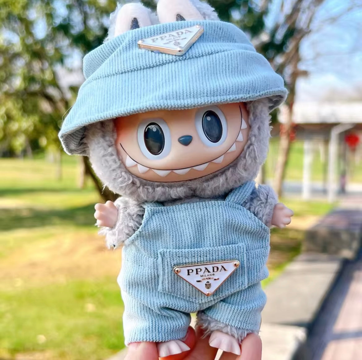 Baby Blue Prada Labubu Set